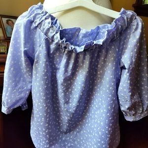 Large Off the shoulder blouse 3/4 sleeve length